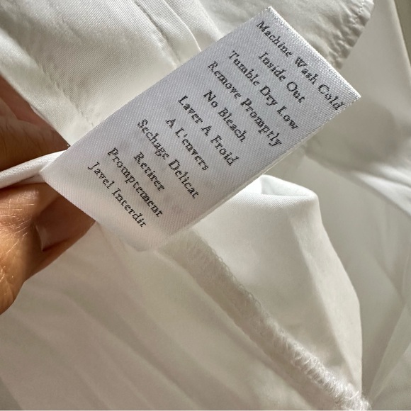 Frank & Eileen Silvio White L Collared Shirt Minimalist Quiet Luxury Capsule - Picture 9 of 10